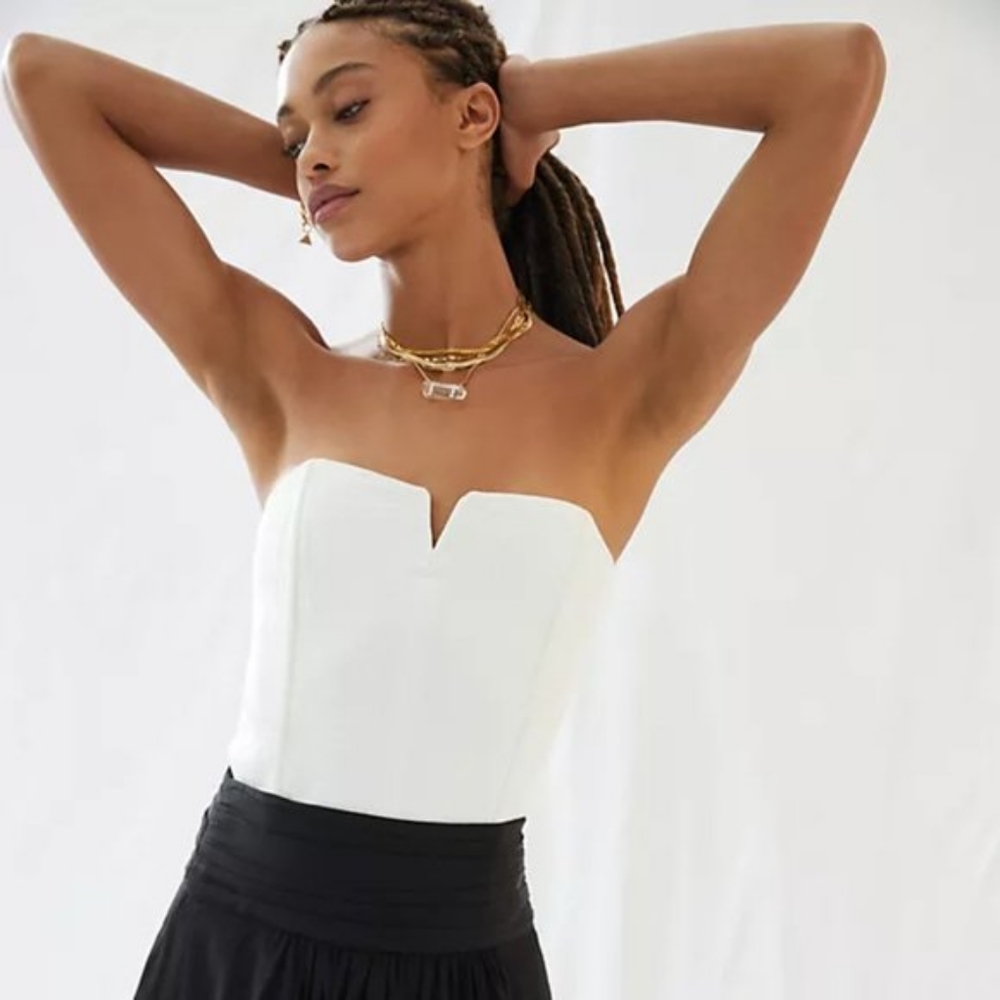 Anthropologie Porridge Bustier Top